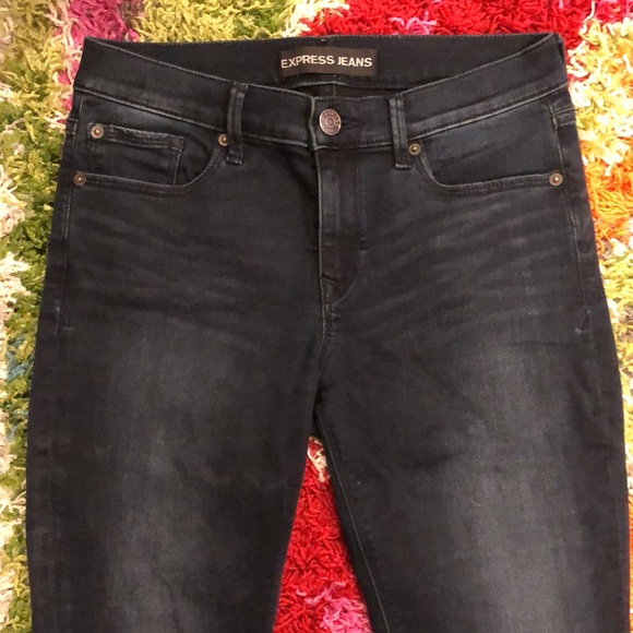 Express Mid-Rise Jean Leggings, size 6R - Picture 2 of 10
